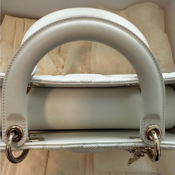 Dior Cannage bag - Mesh Medium White